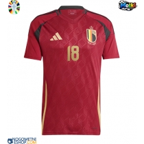 Moški Nogometni dresi Belgija Orel Mangala #18 Domači EP 2024 Kratek Rokav